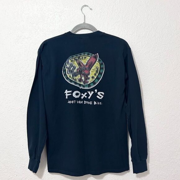 Foxys Jost Van Dyke long sleeve shirt black size medium - Picture 2 of 16
